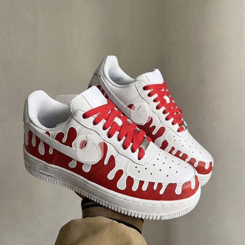 Cherry Melt Custom Sneakers | Hand Painted by LAM ART